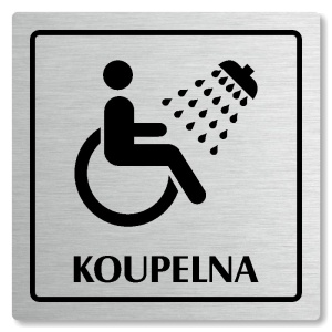 Koupelna, 100x100mm, stříbrná, Arizona